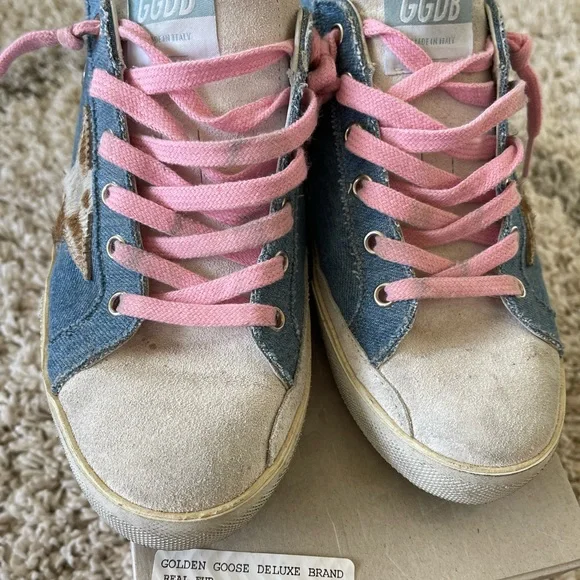 Golden goose denim and pony hair superstars - Picture 3 of 7